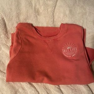 Coral crew neck